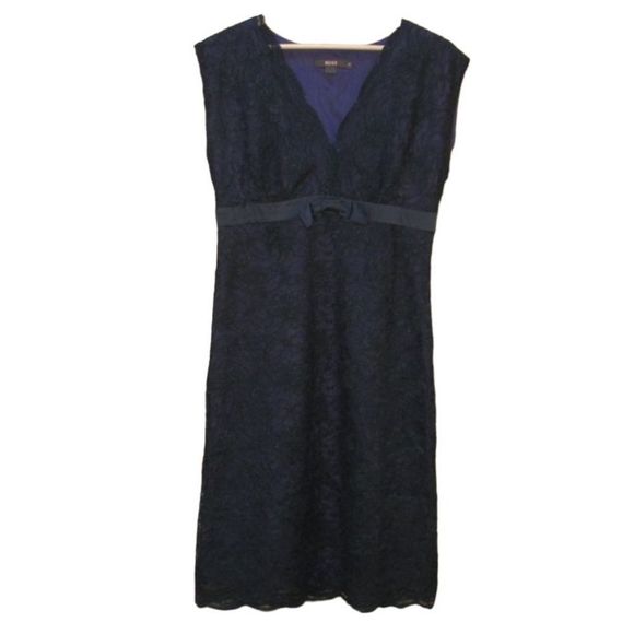 NWOT REISS Black Lace Dress US 6 - Picture 1 of 9